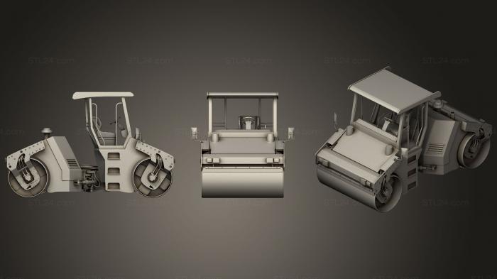 Vehicles (Asphalt Road Roller, CARS_0071) 3D models for cnc